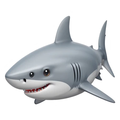 Shark with 🤩 sticker
