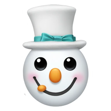 coquette snowman with bows sticker
