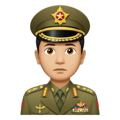 Myanmar junta Min Aung Hlaing sticker