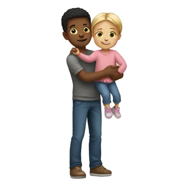 Brother Holding His Little Sister sticker