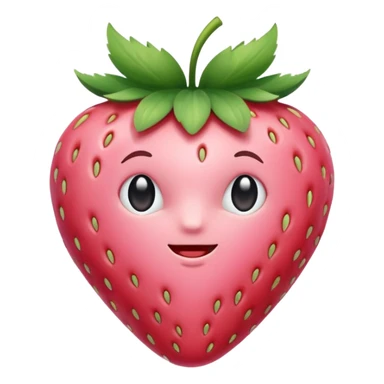 strawberry soft pink  sticker