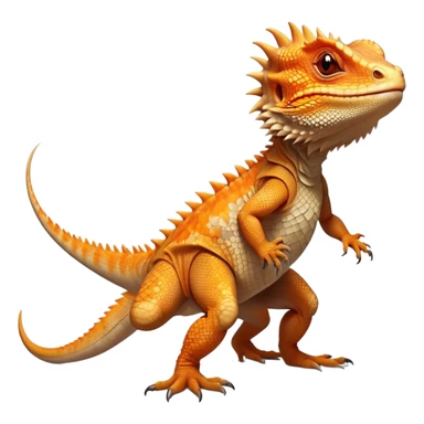 cinematic-bearded-dragon-realistic-full-body-standing-emoji,-rough-scaled-body-balanced-on-strong-legs,-spiky-throat-slightly-flared,-head-tilted-dramatically,-warm-orange-and-brown-patterns-glowing-under-the-sun,-simplified-yet-realistic-focused-features,-highly-detailed,-glowing-with-an-almost-sarcastic-glow sticker