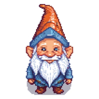 smiley face gnome sticker