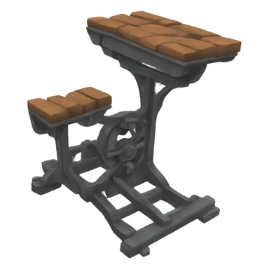 cast iron metal platform sticker