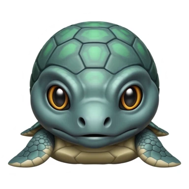alien turtle but gray and not realistic normal like this 🐢 sticker
