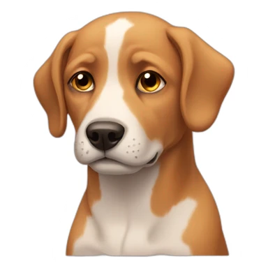 Dog sighing  sticker