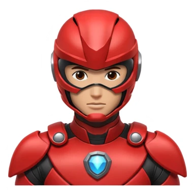 Red power ranger sticker