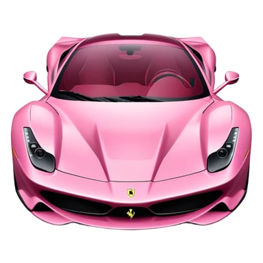 pink gothic Ferrari sticker