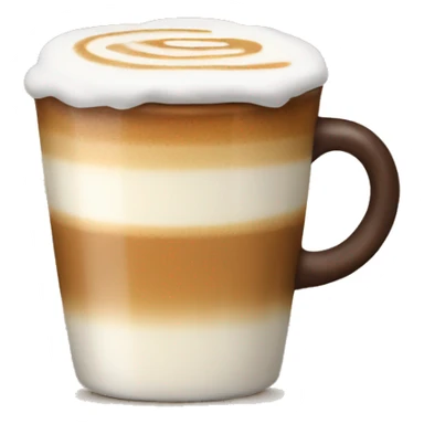 Latte coffee sticker