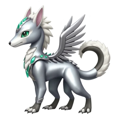 Meloetta-Sergal-Palkia-hybrid-fusion-Fakémon-creature, full body sticker