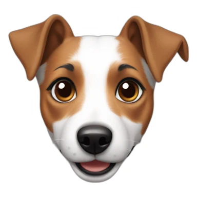 female jack russell sticker