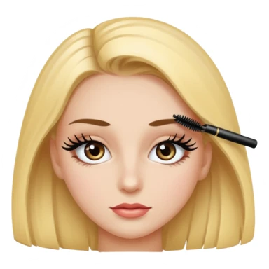 Girl with mascara  sticker