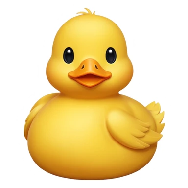 yellow duck with a big belly sticker