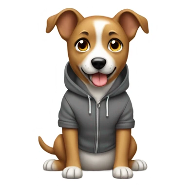 ￼ dog wearing hoodie sticker