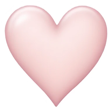 Light pastel pink heart sticker