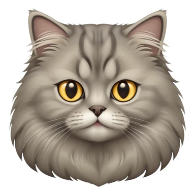 grey siberian cat sticker