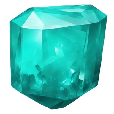 Turquoise crystal sticker