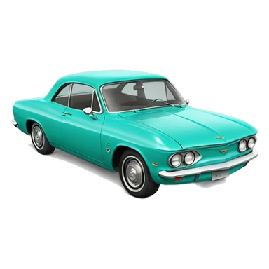 Chevy Corvair turquoise sticker