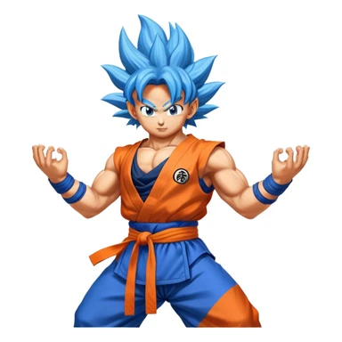 Goku with shiva sticker