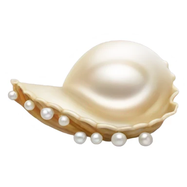 shell with pearl sticker