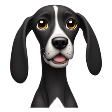 skinny-dog, black, mcnab, Mexican, street-dog sticker