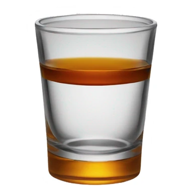 empty whiskey shot sticker