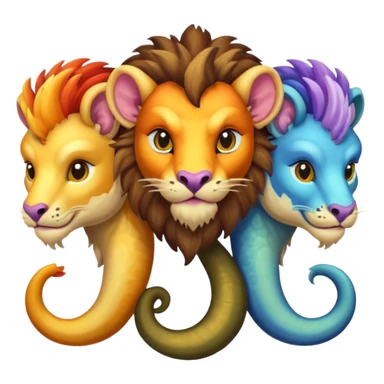 CHIMERA con 3 cabezas sticker
