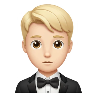 dapper boy with bowtie sticker