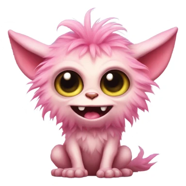 gremlin monster cute pink  sticker