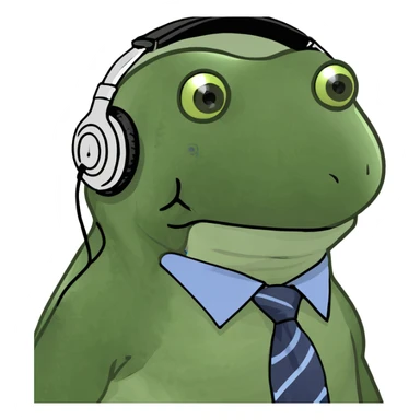 Headphones with tie sticker