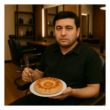 birinchidagi odamni yuziga 2 rasmdagi odamga uxshatib chizib bergin xuddu shunday non yen utirganini sticker