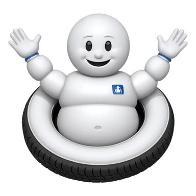 Boneco pneu michelin sticker