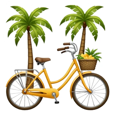  Bicycle with palm trees  sticker