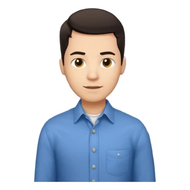 silhouette of a light-haired man standing next to a project board sticker