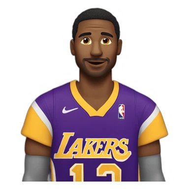 man who is a rapperswil jona lakers fan sticker