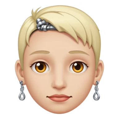 person with piercings sticker