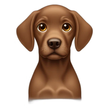 Brown labrador baby sticker