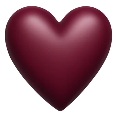 burgundy heart sticker