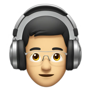 asian-dj-with-headphone sticker