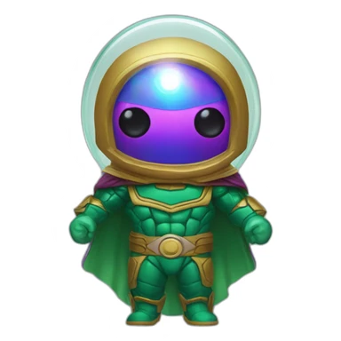 Electric bubble glass mysterio sticker