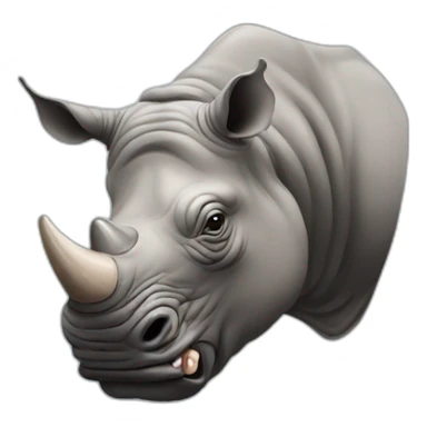 Man head muscle rhino sticker