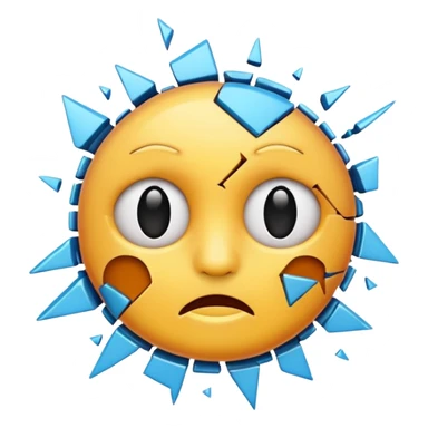 Broken emoji sticker