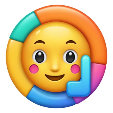 Remix in vibrant color sticker