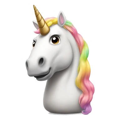 Unicorn pooping sticker