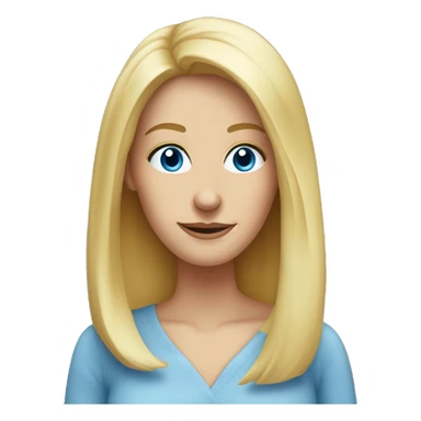 Mature women,Thin long nose,blonde long hair blue eyes girl thumbs  sticker