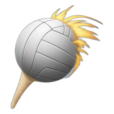 Volleyball spike over the net sticker