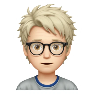 Weird nerd boy  sticker