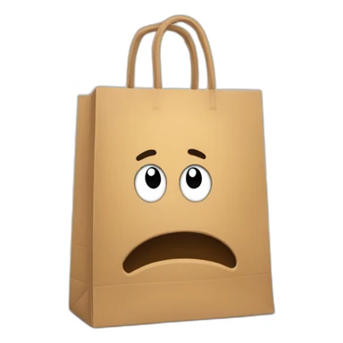 shopping bag sad sticker