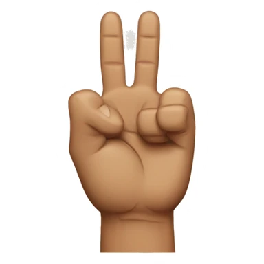 scouts sign with the hand (3 middle fingers up and pinky and thumb down) sticker