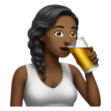 Women drinking shot sticker